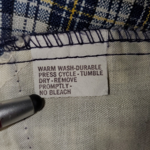 Levi's Gentleman's Jeans 1970s plaid altered pants (*with flaws) - Picture 8 of 12